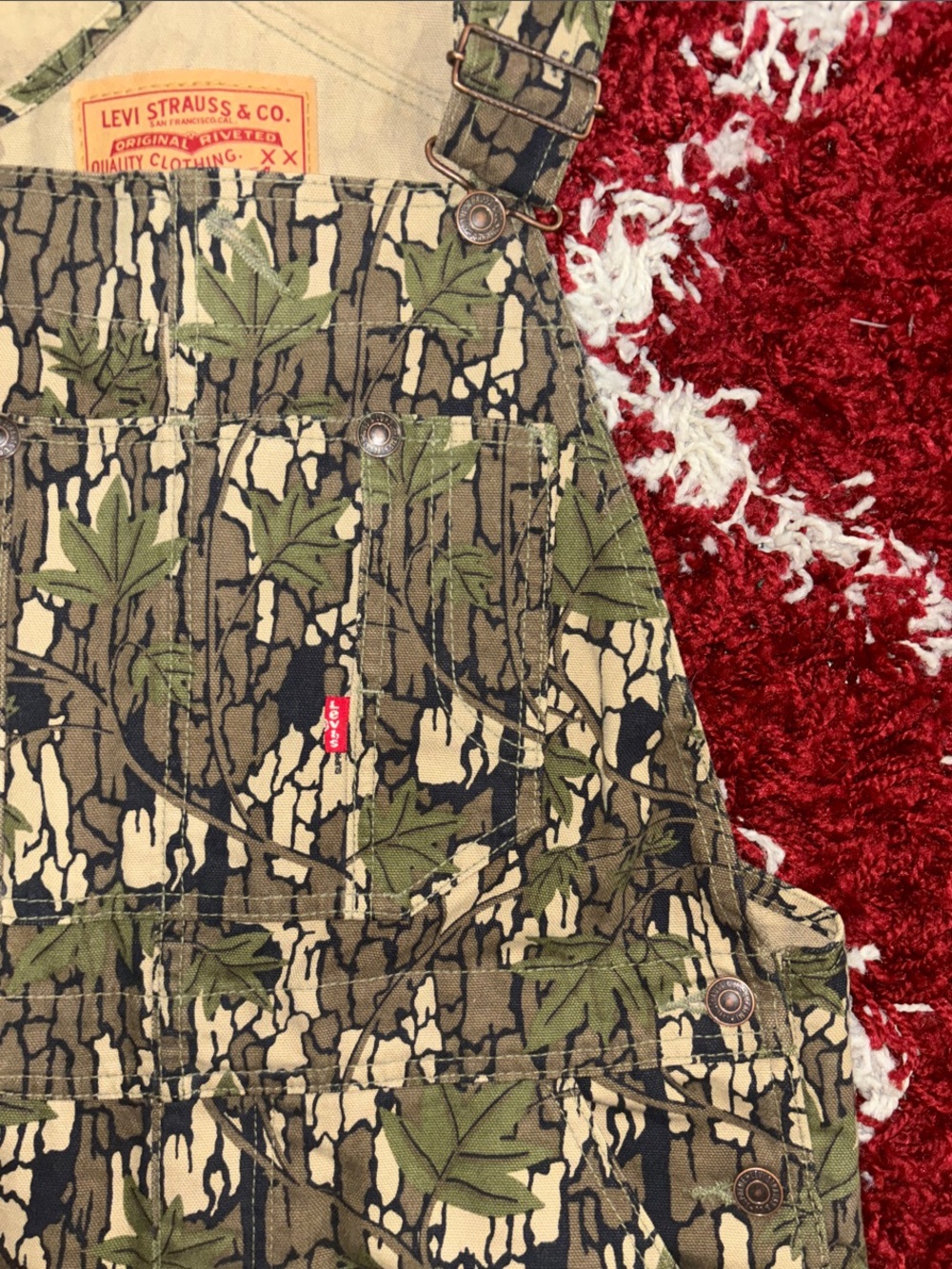 Supreme x Levi's Tree Camo Overalls - 30